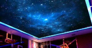 Натяжной потолок звездное небо Рязань, цена от 5322 руб.